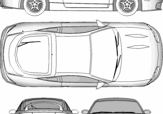 Mitsubishi Eclipse GSX (Мицубиси Эклипс ГСX) - чертежи (рисунки) автомобиля